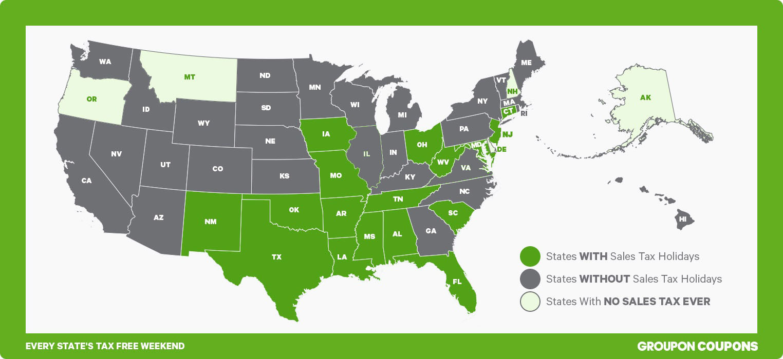 2023 Back to School TaxFree Weekends by State