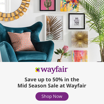 Up to 50% off at Wayfair