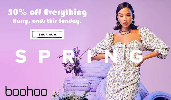 <b>50% off Sitewide at Boohoo<b/>