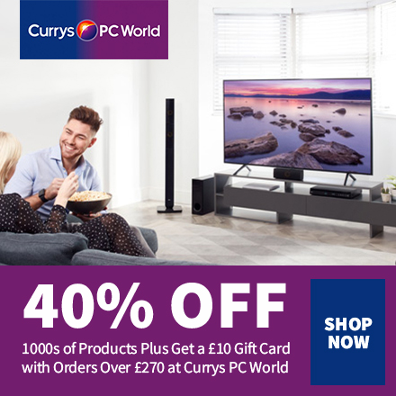 £10 gift card with orders at Currys PC World