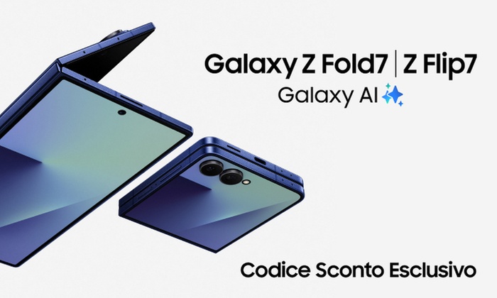 Codice promo ESCLUSIVO Samsung di 200€ su Galaxy Z Fold7