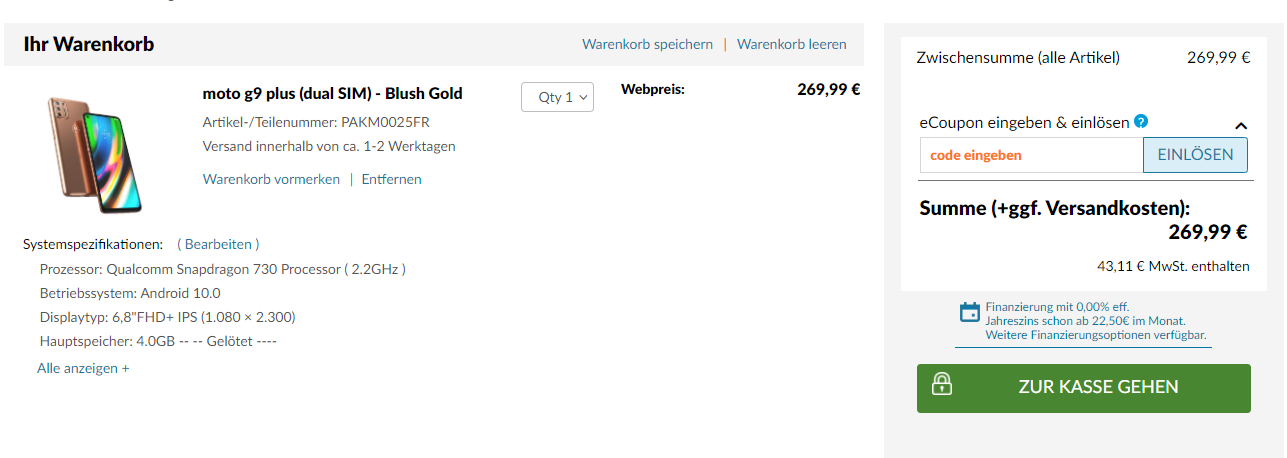 Lenovo Gutschein einlösen