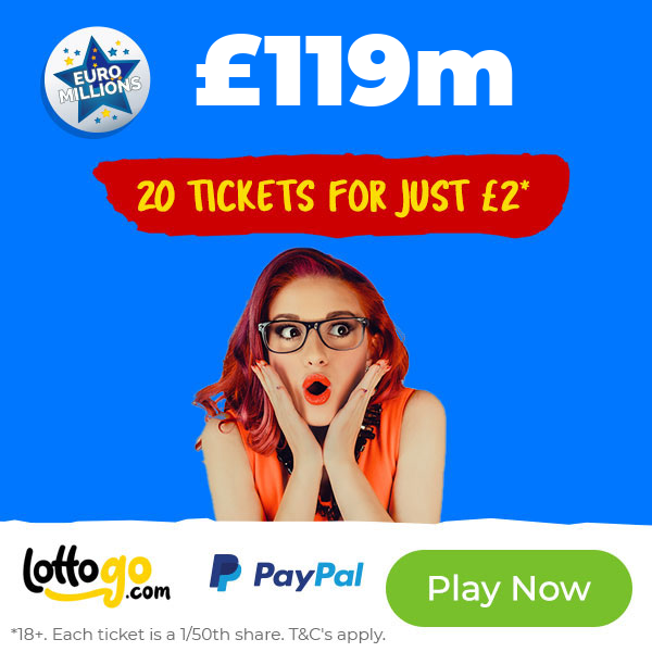 £119M EuroMillions Super Jackpot. Get this exclusive offer now 🤑