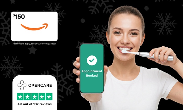 Claim a $150 Amazon Gift Card after the first dentist visit