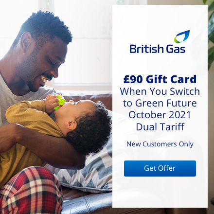 Get a £90 gift card at British Gas