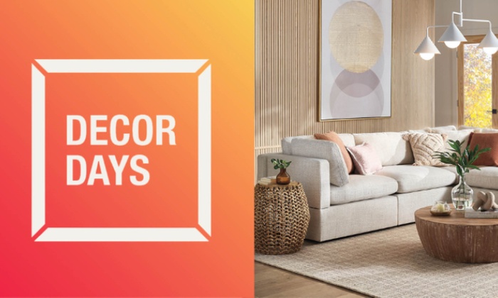 Decor Days: Up To 50% Off Select Home Decor, Furniture & Bath