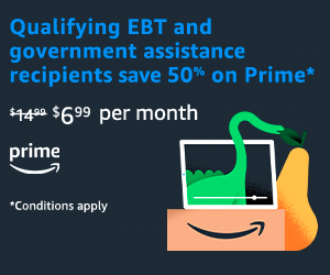 Discounted  Prime for qualifying EBT and government assistance  recipients