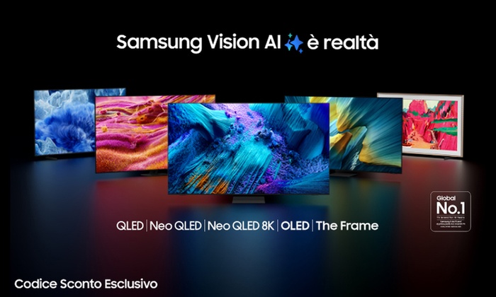 Sconto Samsung fino a 200€ sulle  TV