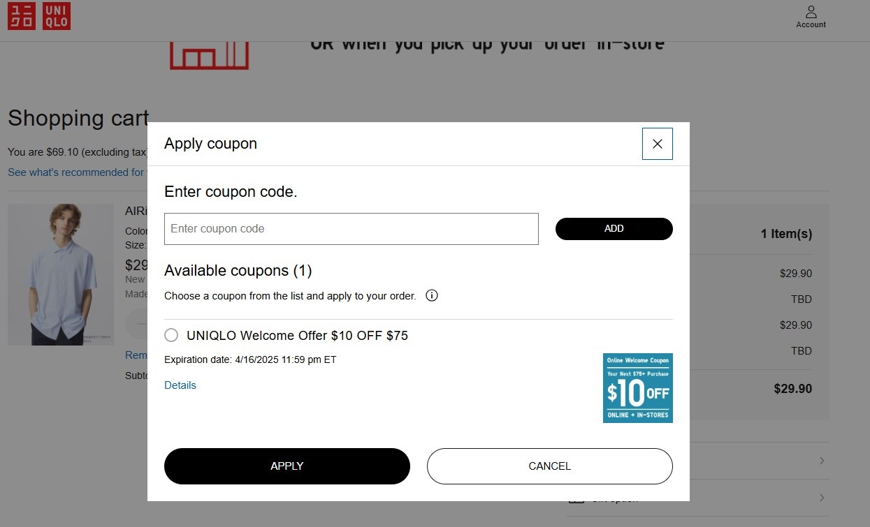 UNIQLO Coupon