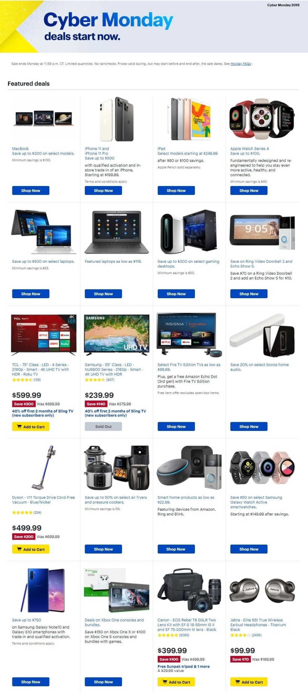 cyber monday 2020 bestbuy Big Cyber Monday 2020 Savings at Best Buy
