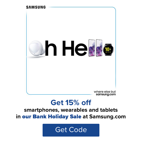 15% off at Samsung