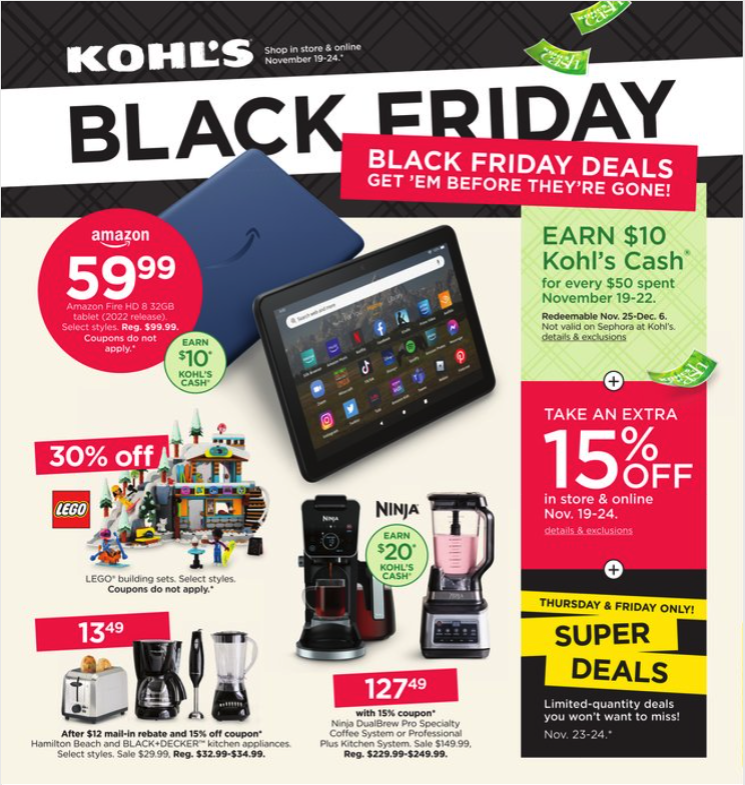 Kohl's Black Friday Sales Live - My Frugal Adventures