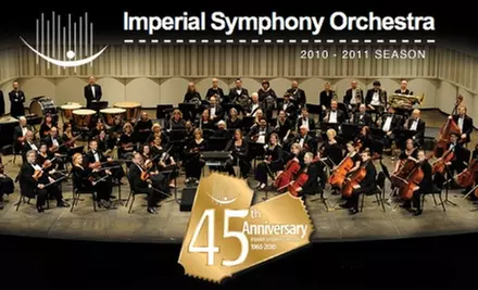 $65 for One Adult Gold Season Series Subscription Package to the Imperial Symphony Orchestra ($130 Value)  - Primary Image
