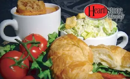 $7 for $14 Worth of Coffee, Sandwiches, Salads, and More at Hearthstone BakeryCafe. Choose from Two Locations. - Primary Image