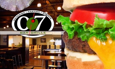 $10 for $25 Worth of Cuisine at 007 Bar and Grille - Primary Image