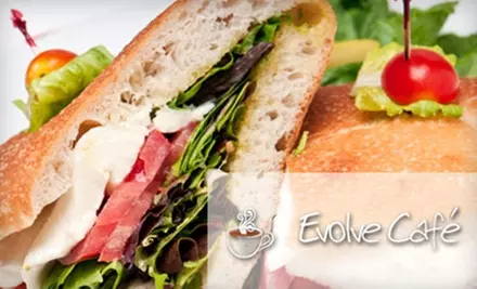 $5 for $10 Worth of Coffee, Bistro Fare, and More at Evolve Café - Primary Image