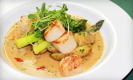 Dinner for Two with Appetizer and Entrees or $10 for $20 Worth of Upscale American Fare at Courtside Cafe  - Primary Image