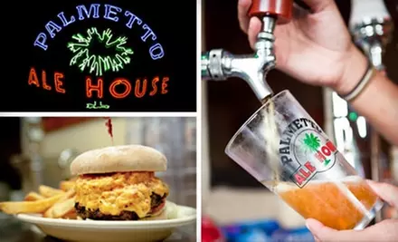 $10 for $20 Worth of Gourmet Pub Grub and Libations at Palmetto Ale House - Primary Image