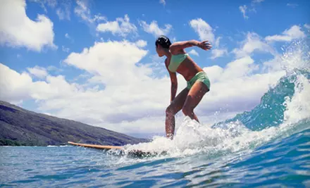90-Minute Surf Lesson or 60-Minute Standup Paddleboard Lesson at Aquaholics in Kennebunk (Up to Half Off)  - Primary Image