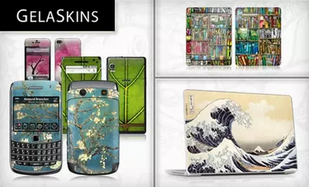 $15 for $30 Worth of Customizable Skins for Smart Phones, iPhones, iPods, Laptops, eReaders, and More from GelaSkins - Primary Image