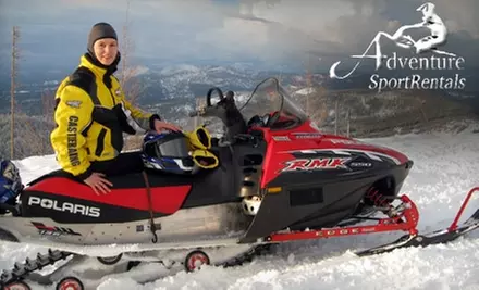 $60 for a Two-Hour, Single-Seat Snowmobile Rental from Adventure Sport Rentals ($119 Value) - Primary Image
