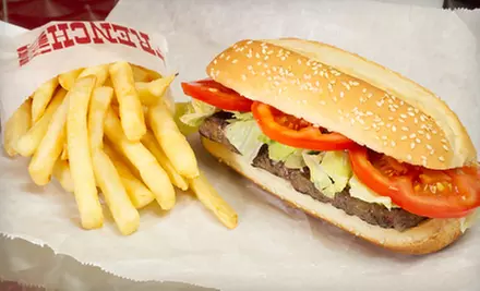 Hamburger Steak Jr. Sandwiches and French Fries for Two at Char-Grill. Seven Locations Available.  - Primary Image