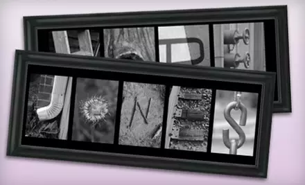 $60 for a Customized Alphabet Frame from Frame The Alphabet - Primary Image