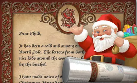 $9 for a 10”x17” Personalized Letter from Santa.com ($19.99 Value) - Primary Image