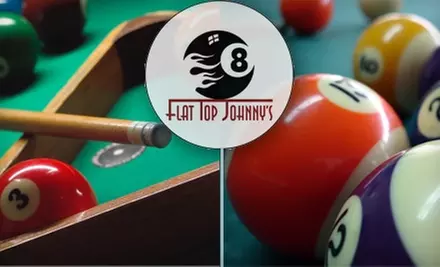 $20 for $40 Worth of Billiards, Comfort Food, and Beers at Flat Top Johnny's - Primary Image
