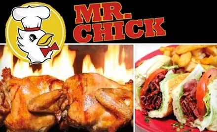 $9 for $20 Worth of Chicken, Ribs, Sandwiches, and More at Mr. Chick  - Primary Image