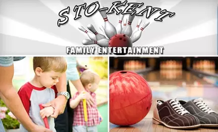 $9 for Two Games of Bowling, Shoe Rental, One Round of Mini Golf, One Hot Dog, and One Soft Drink at Sto-Kent Family Entertainment (Up to $19.50 Value) - Primary Image