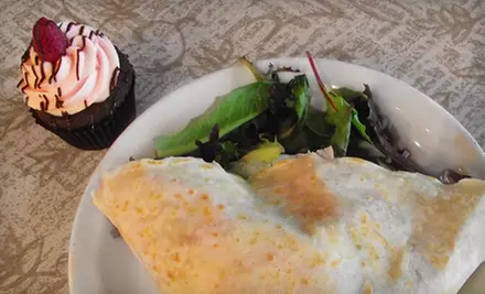 $10 For Crêpes and Cupcakes for Two at Sweet Devotion Cupcake & Creperie Cafe in Havre de Grace (Up to $21 Value) - Primary Image