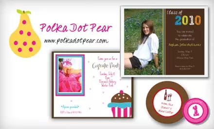 $20 for $40 of Stationery, Cards, and Specialty Paper Goods from Polka Dot Pear Design Online - Primary Image