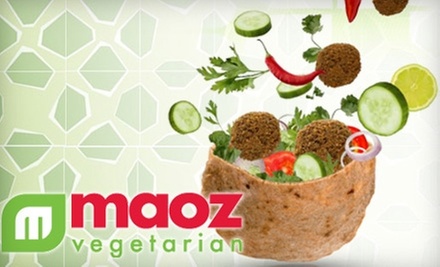 $3 for $6 Worth of Fresh Fare and Drinks at Maoz Vegetarian - Primary Image