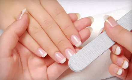 Mani-Pedi Packages at Off Center Salon & Spa (Up to 55% Off). Three Options Available.  - Primary Image
