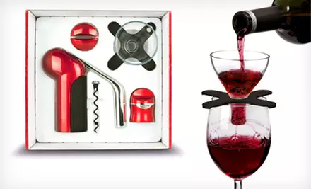 $25 for a Metrokane Houdini Wine-Accessories Gift Set with Opener, Sealer, and Aerator ($66 Value). Four Colors Available. - Primary Image