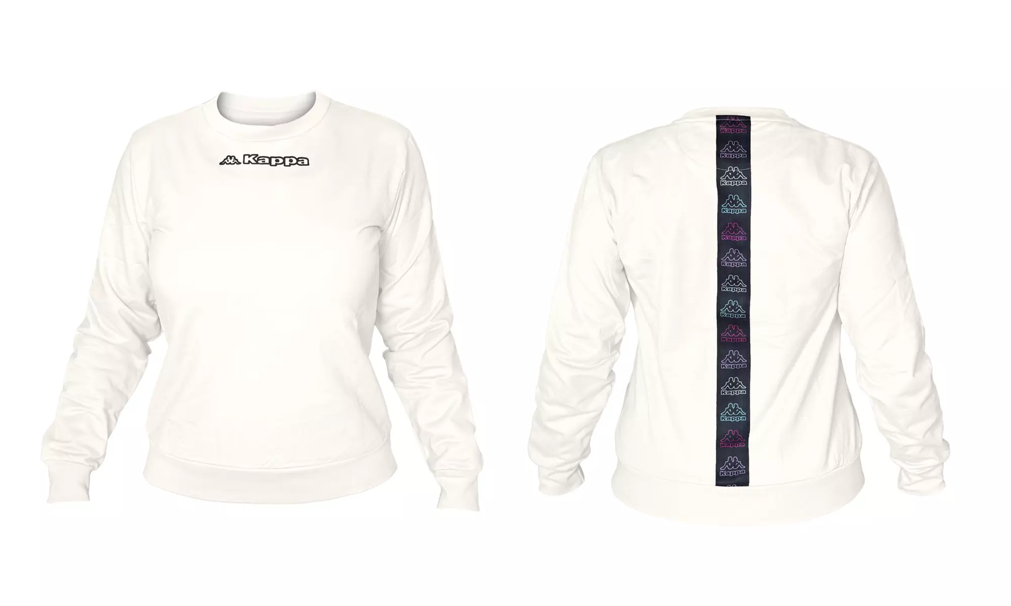 Felpa da donna Kappa in cotone felpato