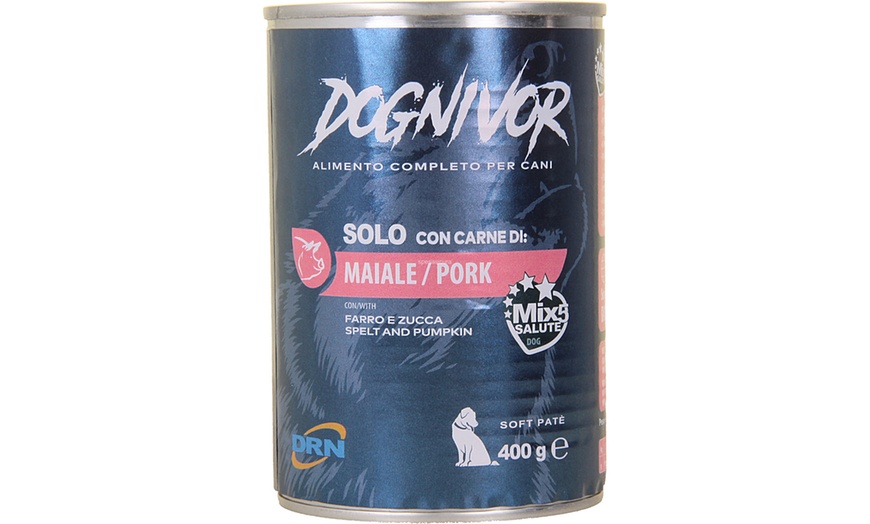 Image 7: Box con 24 lattine assortite di cibo umido per cani Dognivor