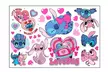 Autocollants muraux inspirés de l'univers Lilo & Stitch, modèles au choix - Second Medium