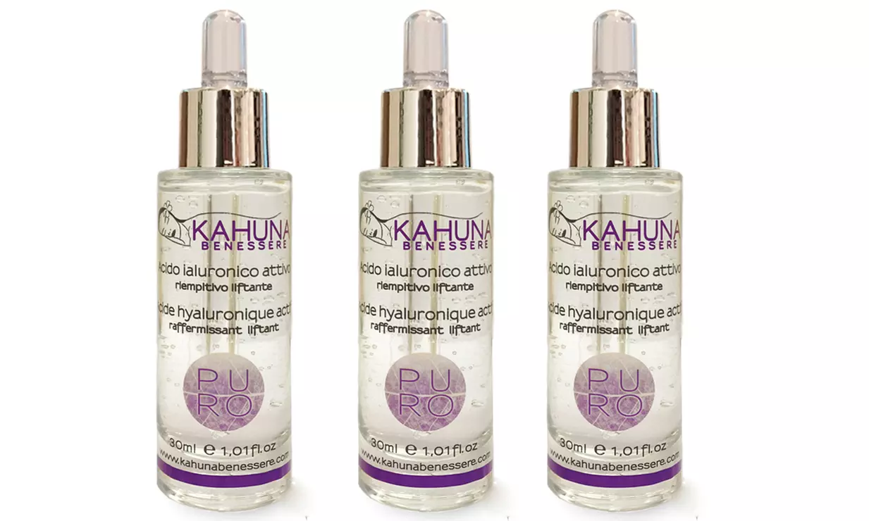 1, 2 o 3 sieri all'acido ialuronico Kahuna Benessere