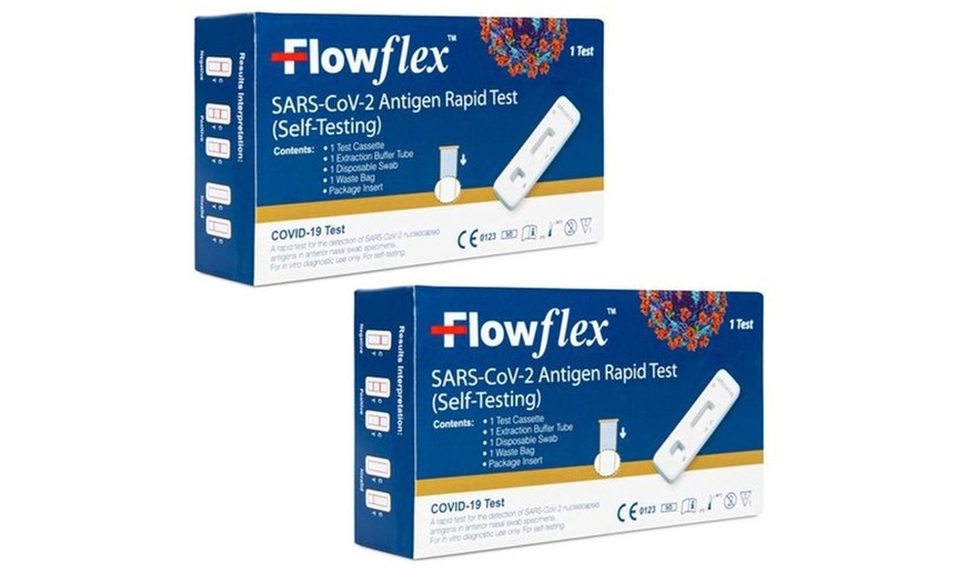 Image 5: Up to Five FlowFlex Rapid Lateral Flow Covid-19 Antigen Tests