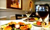 Mediterranean Dinner with Appetizer, Entrees, and Drinks for Two or Four at Santorini Taverna in Fort Lee