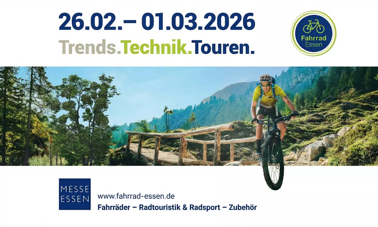 Tagesticket für die „Fahrrad Essen“ – NRWs größte Fahrradmesse vom 26.02. bis 01.03.26 in Essen