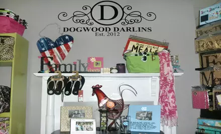 Home Decor and Gifts or Vinyl Wall Art at Dogwood Darlins' Embroidery & Gifts in Fayetteville (Up to 55% Off) - Primary Image