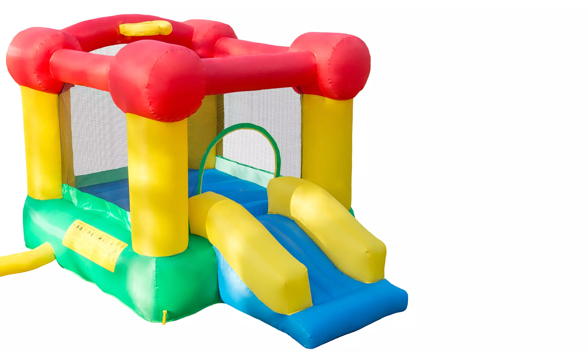 Inflatable Castle Bounce House with Slide and Hoop - Primary Image