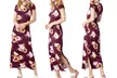 Acting Pro Women's Short-Sleeve Side-Slit Maxi Dress. Plus Sizes Available. - Image 3