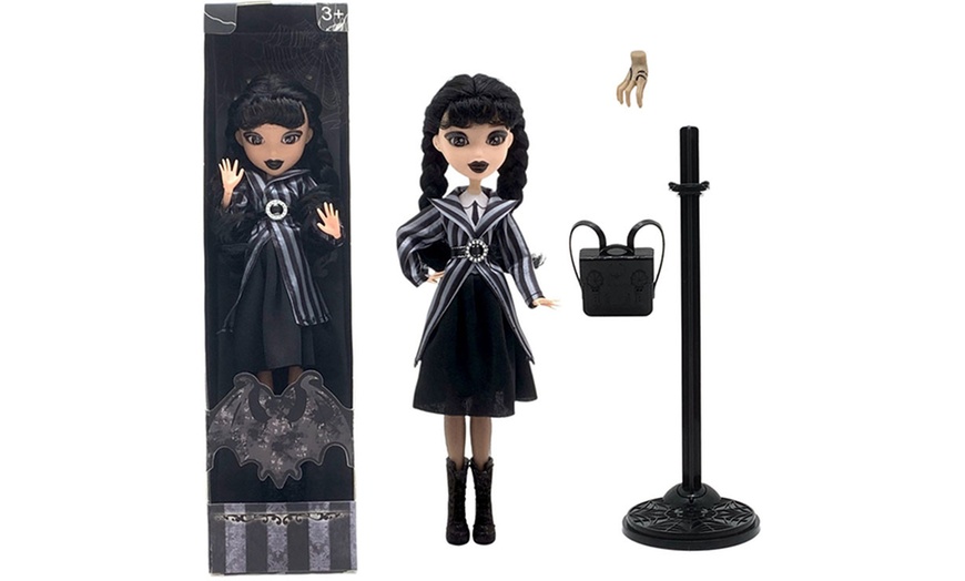 Image 1: Gothic Posable Doll – Collectable with Accessories and Display Stand