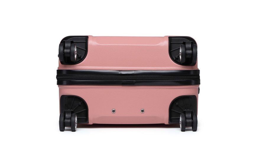 Image 8: Valise rigide avec coque en ABS et 8 sacs de rangement