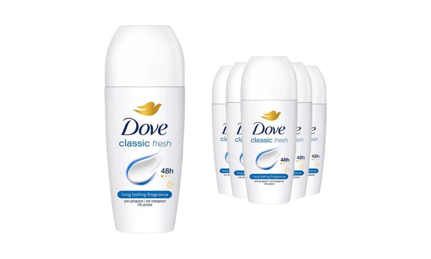 Image 3: Dove Roll-On Anti-Perspirant 50ml Classic, Powder Soft & Fresh 48H
