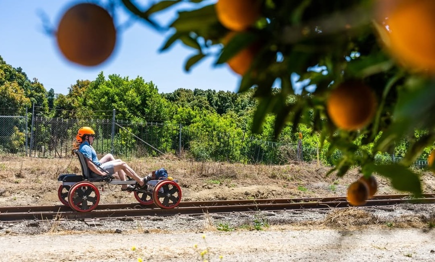 Image 6: Railbike Experience for up to Two People across California's Groves!
